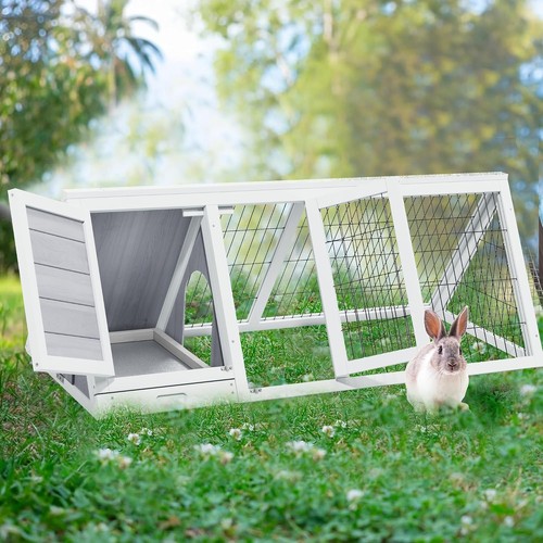 Wooden rabbit cage - cage, indoor