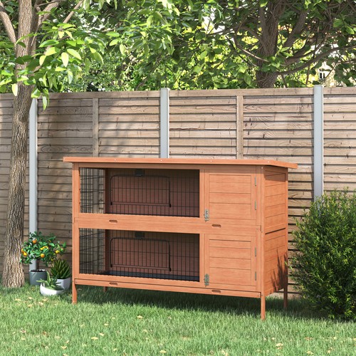 Pawhut rabbit hutch - rabbit, hutch,