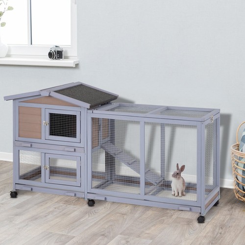 Wood rabbit hutch - rabbit,