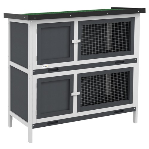 Pawhut rabbit hutch - rabbit, hutch,