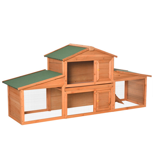 Pawhut deluxe fir - fir, wood