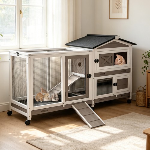 Rabbit hutch bunny cage indoor - hutch,