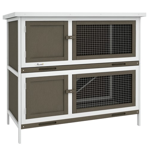 Wooden bunny hutch with - hutch,