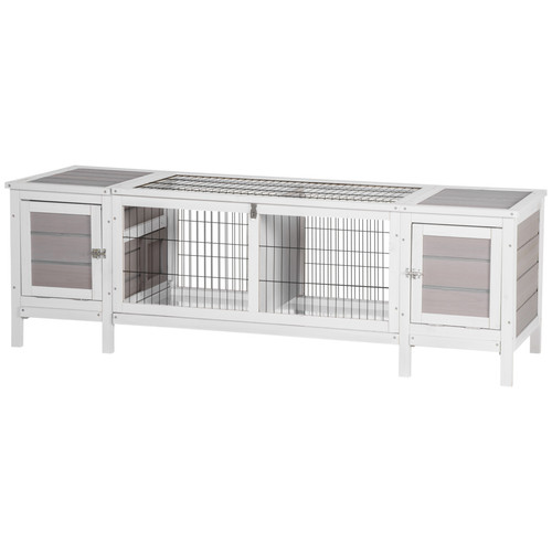 Pawhut indoor rabbit hutch - indoor,