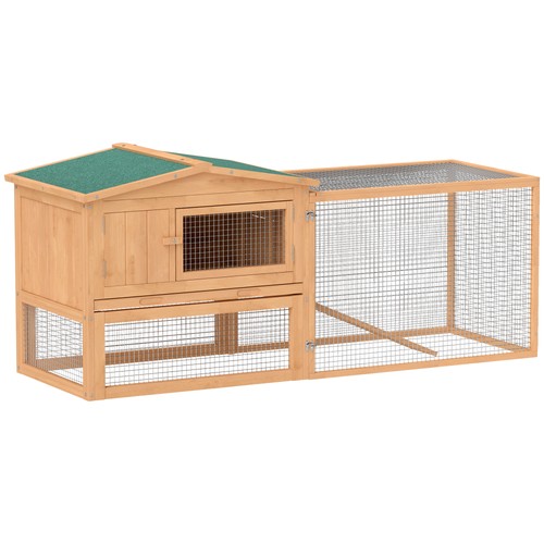Pawhut rabbit hutch - pawhut,