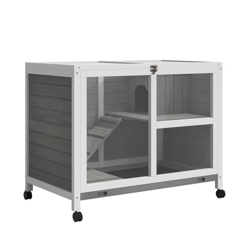Wood rabbit hutch - hutch, bunny