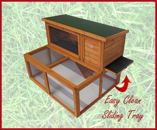 4ft drop hutch and run - hutch,