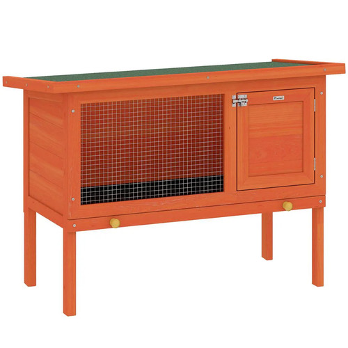 Pawhut wooden rabbit - pawhut, hutch