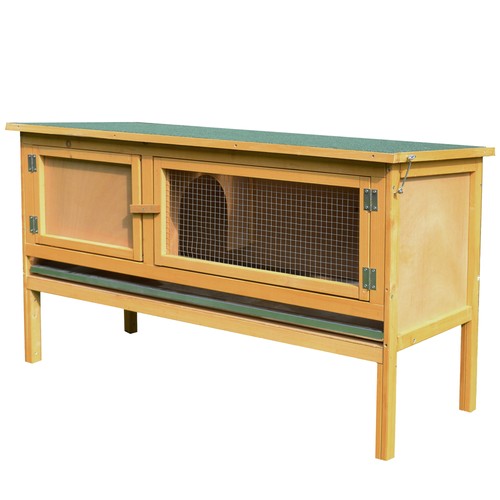 Outdoor wooden rabbit - rabbit, hutch
