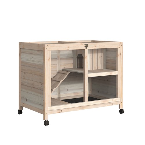 Pawhut rabbit hutch - rabbit, hutch,