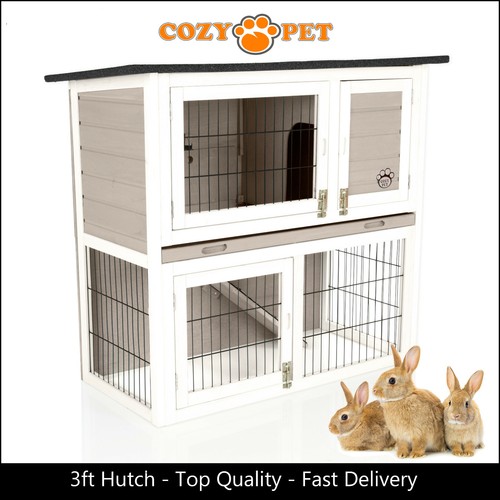 Rabbit hutch 3ft cozy pet - rabbit,