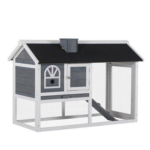 Pawhut rabbit hutch - hutch, bunny