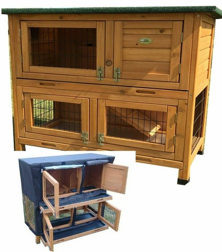 Rabbit hutch guinea - rabbit, pig